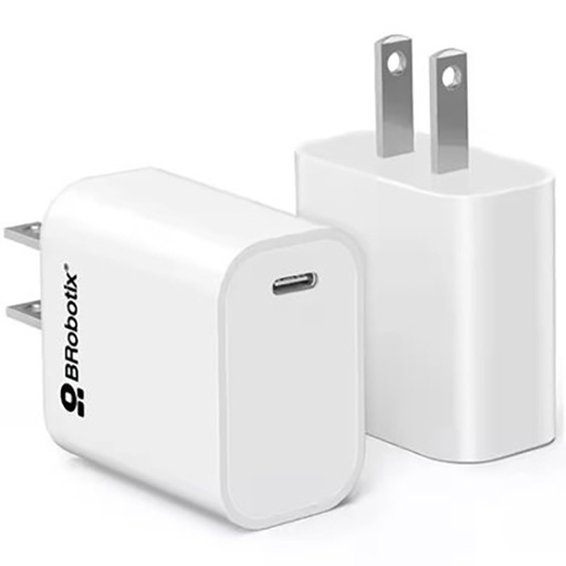 [BR-CO-6006610] Cargador 20W Brobotix carga rápida USB Cv3.0 blanco