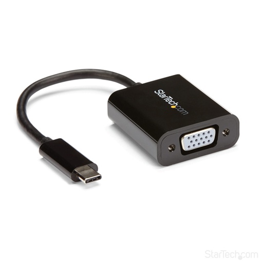 [STA-CO-A840199] Adaptador Startech USB-c a VGA negro.
