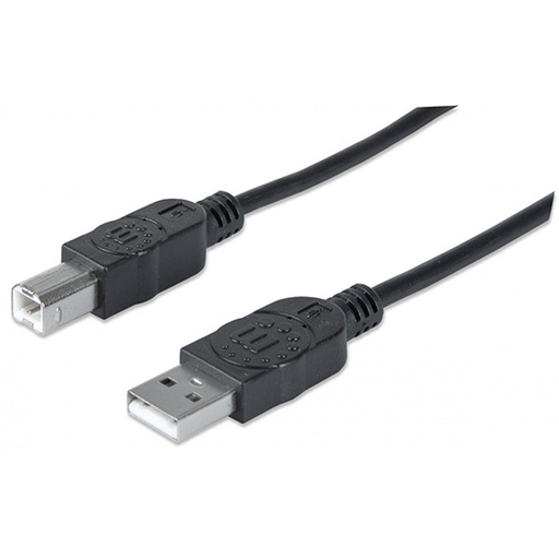 [IC-CO-306218] Cable Manhattan USB A Macho-USB B Macho 1m Negro