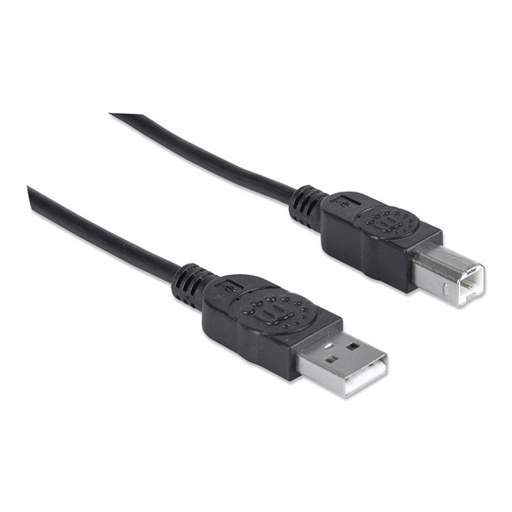 [IC-CO-337779] CABLE USB V2.0 A-B 5.0M, NEGRO
