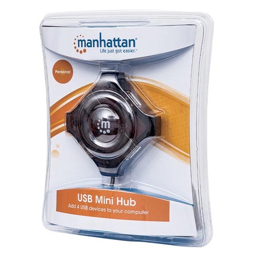 [IC-CO-162272] Hub Manhattan USB v2.0 4 puertos negro economico