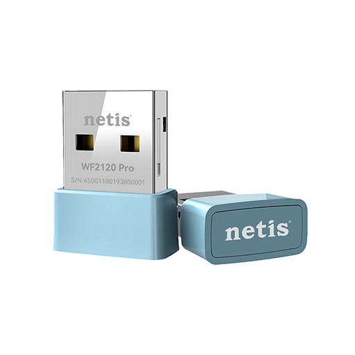[NET-AD-WF2120] Netis WF2120 N150 Wireless Nano USB Adapter, Compatible with WIN, MAC, LINUX
