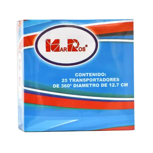 [118020400] TRANSPORTADOR 360° 12.7CMS MR400 ATADO DE 25 PZAS.