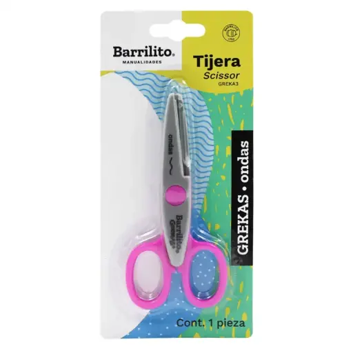 [840662] Tijera greka chica no. 3 ondas 1 PZ.