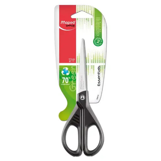 [1860616] TIJERA ESSENTIAL GREEN 17CMS 468010 ATADO DE 3 PZAS.