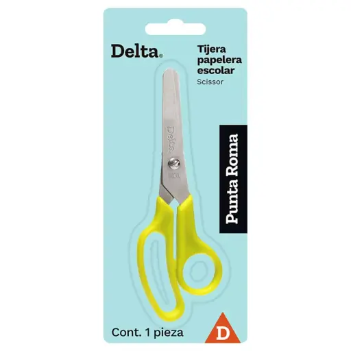 [840642] TIJERA ESCOLAR DELTA D05 ATADO DE 6 PZAS.