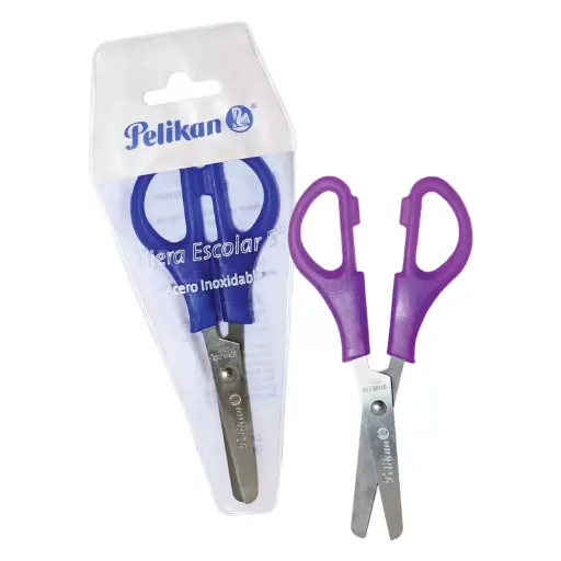[1830601] TIJERA ESCOLAR 5″ PELIKAN 8000005 ATADO DE 12 PZAS.