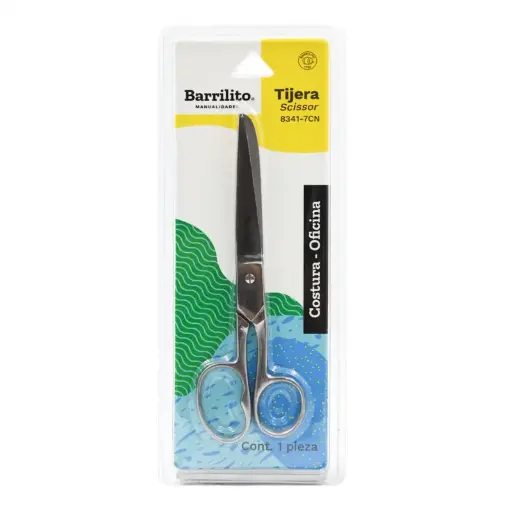 [840609] TIJERA COSTURA FORJADA 7″ OJO GDE 8341-7 ATADO DE 2 PZAS.