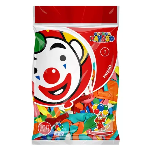 [1220430] Globo Payaso Con 100 NO. 9