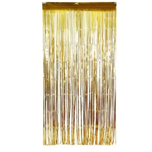 [349080051] Cortina decorativa foil 2CMX1M 8995-G champaña