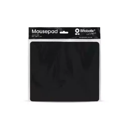 [7503027497264] Mousepad Brobotix Ultra Delgado Negro Con Bolsa
