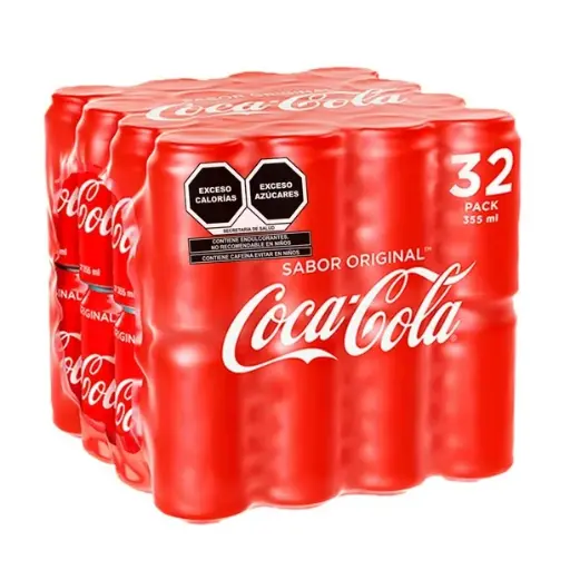 [750105536536] Refresco Coca-Cola Lata 32 pzas de 355 ml c/u