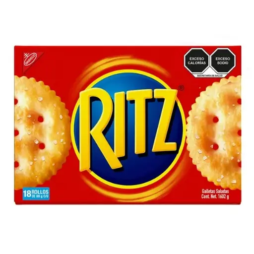 [762221082851] Galletas Ritz Saladas con 18 pzas de 89 g c/u