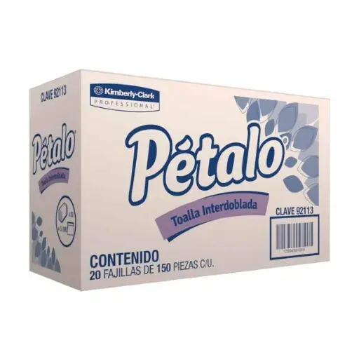 [188420] Toallas Interdobladas Kimberly-Clark Pétalo 20 Fajillas con 150 pzas c/u