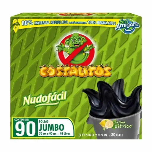 [980027105] Bolsas para Basura Costalitos BIO Jumbo con 90 pzas