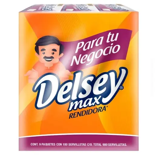 [981019160] Servilletas DELSEY Max 9 Paquetes 100 Hojas 