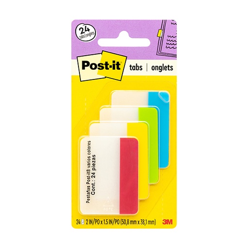 [ETPAPE0001143] Banderitas rígidas Mod. 686-ALYR Post-it2x1.5pulgadas 4 colores