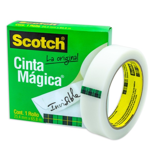 [8102465] Cinta magica Mod. 810 Scotch 3M 25.4x65.8 caja con 1 pieza