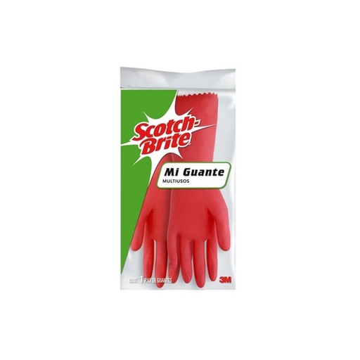 [ETJAFE0000230] Guantes de latex satinados Scotch-brite 3M tamaño mediano