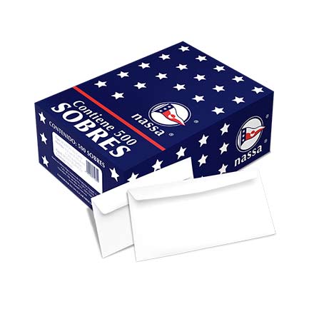 [HA0074] SOBRE CORRESP. NASSA CARTA S/FONDO 60 KG 9.2X16.4 PQ500