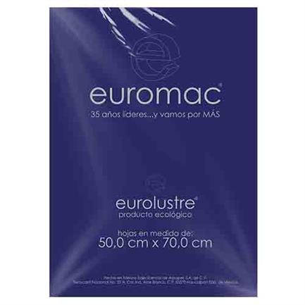 [EL0052] PAPEL LUSTRE EUROMAC AZUL MARINO 50x70 25 HOJAS