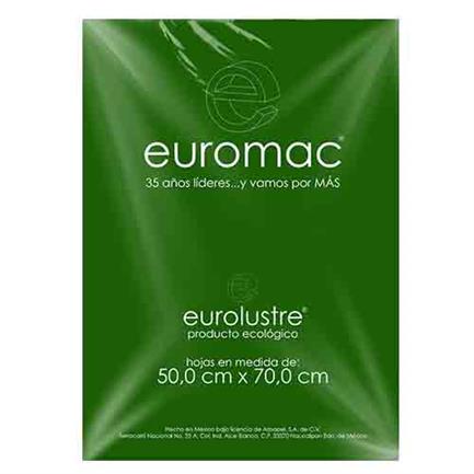 [EL0046] PAPEL LUSTRE EUROMAC VERDE BANDERA 50X70 25 HOJAS