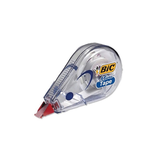 [891548] Bic Mini Tape 6mx5mm – Corrector En Cinta Compacto, Cuerpo Transparente [891548]