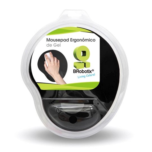 [BR-ACC-500074N] Mousepad Brobotix gel color negro.