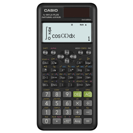 [FX-991LAPLUS2-S-MT] Calculadora Cientifica Casio mas de 415 funciones FX-991LAPLUS2 para preparatoria y universidad negra 4 lineas VPAM