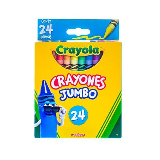 [ETPAPE0000783] Crayones Crayola Jumbo 10.16 x 1.12 cm 24 piezas