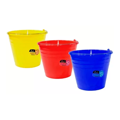 [PLG0145] Cuplasa Cubeta De Plástico De Uso Rudo Colores Surtidos Capacidad 9.5 L
