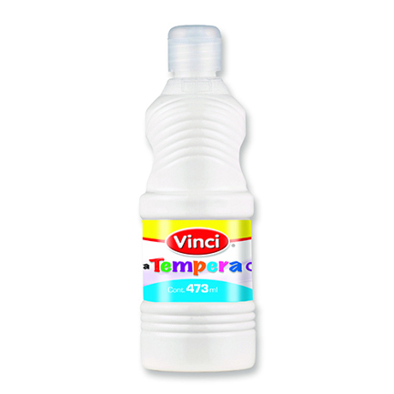 [22647] Pintura tempera vinci 473 ml blanco para letreros