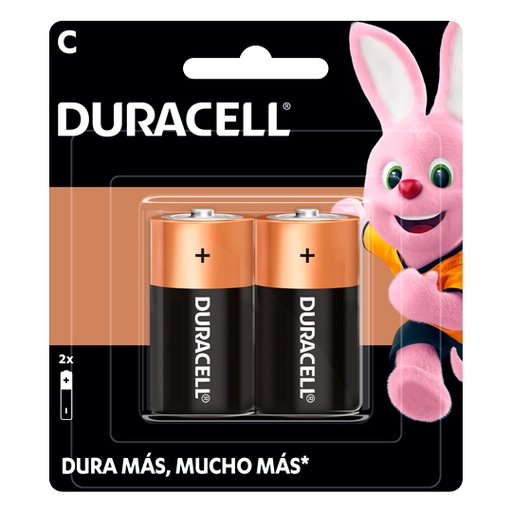 [ETTECN0000026] Pila alcalina Duracell C blíster con 2 pzas