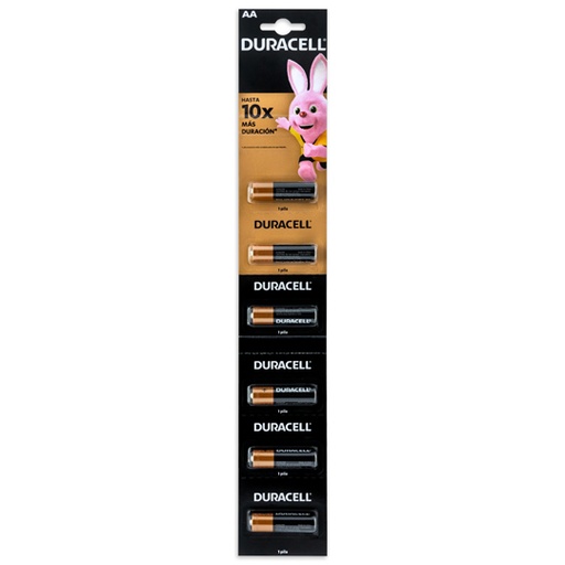 [ETPAPE0001114] Pila alcalina Duracell AA blíster con 6 pzas