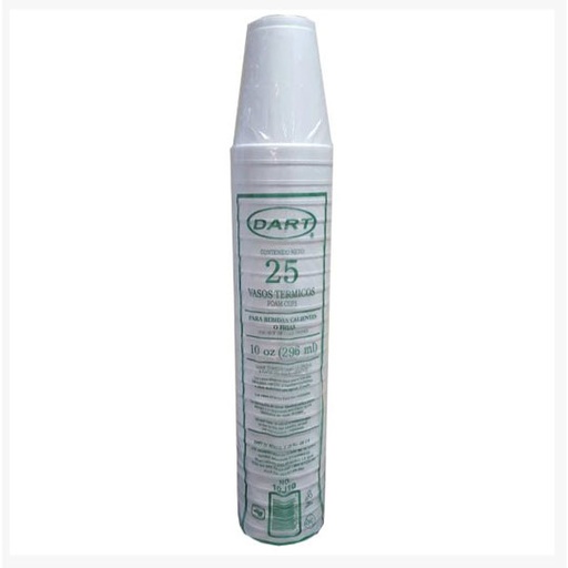 [ETPAPE0000195] Vaso Termico Dart #10 Paquete Con 25 Piezas