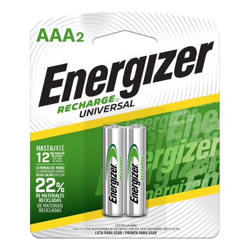 [ETJAFE0000473] Pila recargable Energizer AA blíster con2 pzas