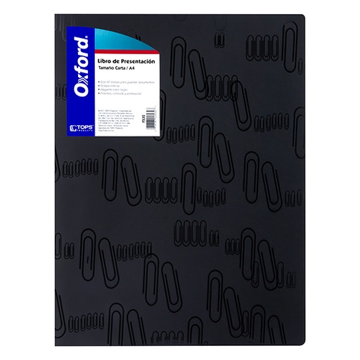 [F532] Libro de presentación Oxford carta con 20 bolsas