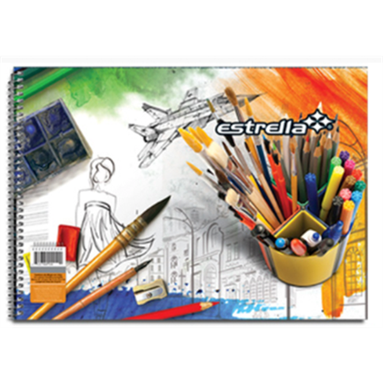 [50] CUADERNO ESTRELLA DIBUJO CHINA ESTRELLA C/20 HJS