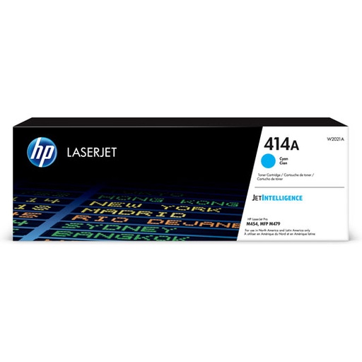 [ETTECN0000194] HP 414a cyan laserjet toner cartridge.