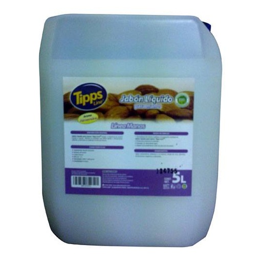 [QUI0205TL] Jabon para manos Tipps line aroma almendra 5 Lt.