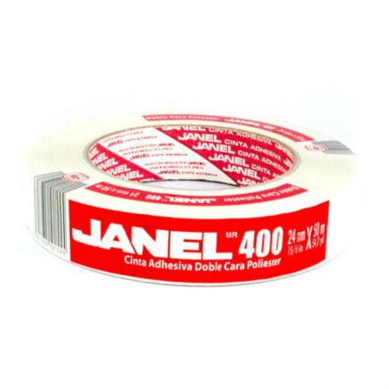 [4002450100] Cinta Janel Doble Capa Poliéster 400 24mmx50m 1 Pieza