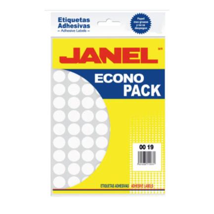 [1000019100] ETIQUETA JANEL ADHESIVA 00X19 C/1260 #28