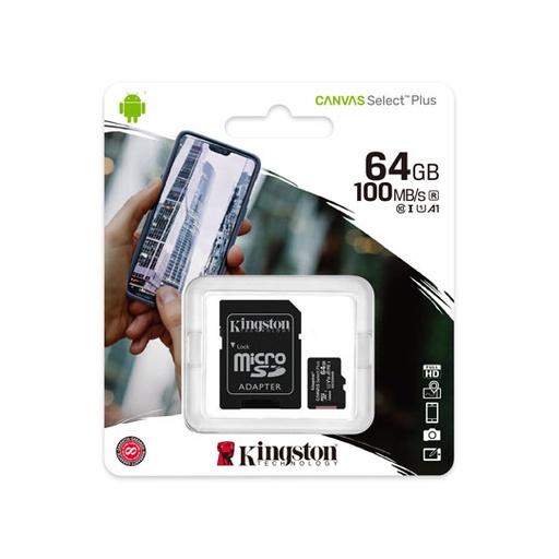 [ETTECN0000013] Microsd Con Adaptador Cl10, 64GB, A1..