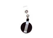 [YO-10N] PORTA GAFETES MAE TIPO YOYO NEGRO SOLIDO C/10