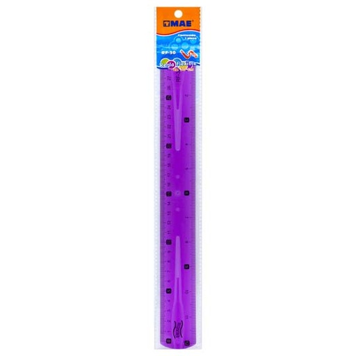 [MAE-REG-RF30] Regla Flexible MAE de 30 cm 1 Pieza.