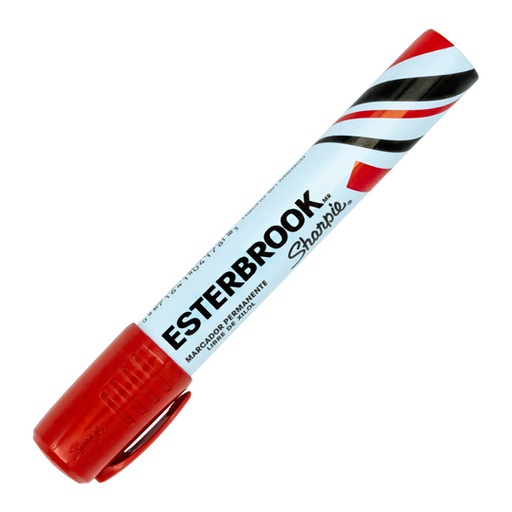 [ETPAPE0002748] Marcador permanente Esterbrook color rojo 1 pieza