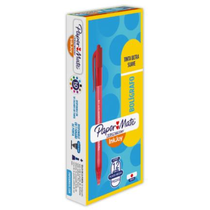 [35698] Bolígrafo Kilométrico Retráctil 1.0 Color Rojo C/12 Pzas