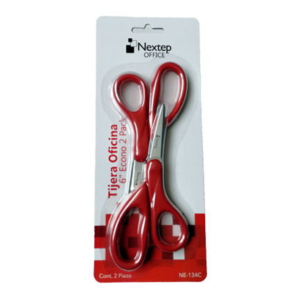 [NE-134C] Tijera Nextep para Oficina 6" Económica Blister C/2