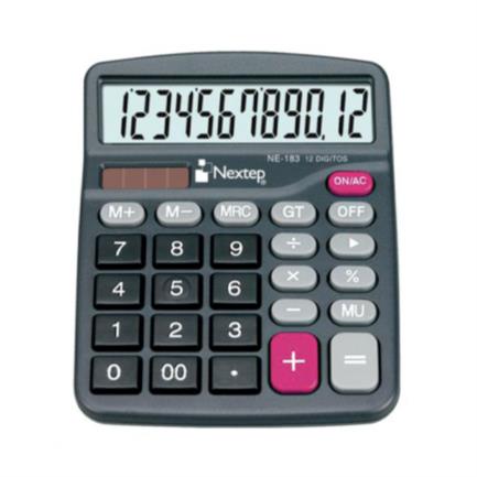 [NE-183] Calculadora Nextep 12 Dígitos Semi Escritorio Bateria/Solar