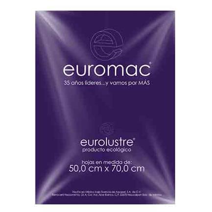 [EL0028] PAPEL LUSTRE EUROMAC MORADO 50X70 25 HOJAS